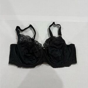 New! Fantasie Black Lace Underwire Bra   Size- 36G(DDDD)